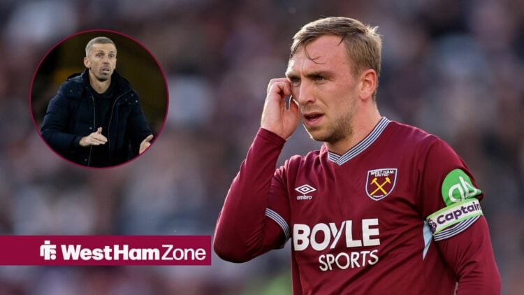 West Ham's Jarrod Bowen with Gary O'Neil inset