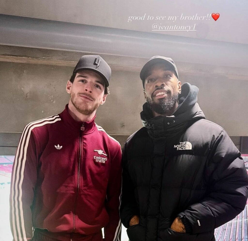 Declan Rice and Ivan Toney