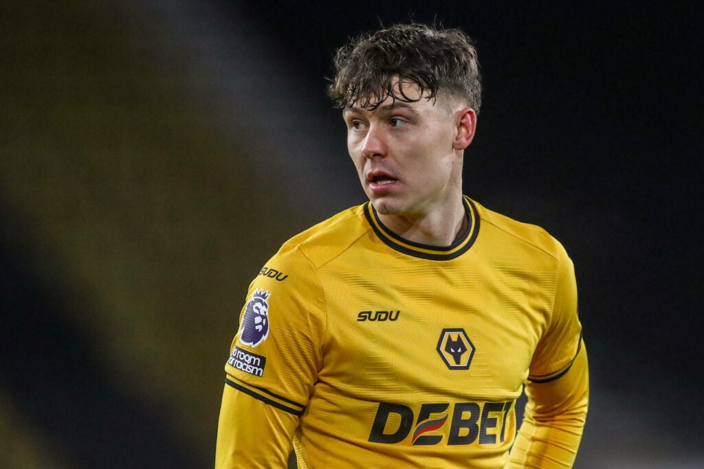 Jorgen Strand Larsen in action for Wolves