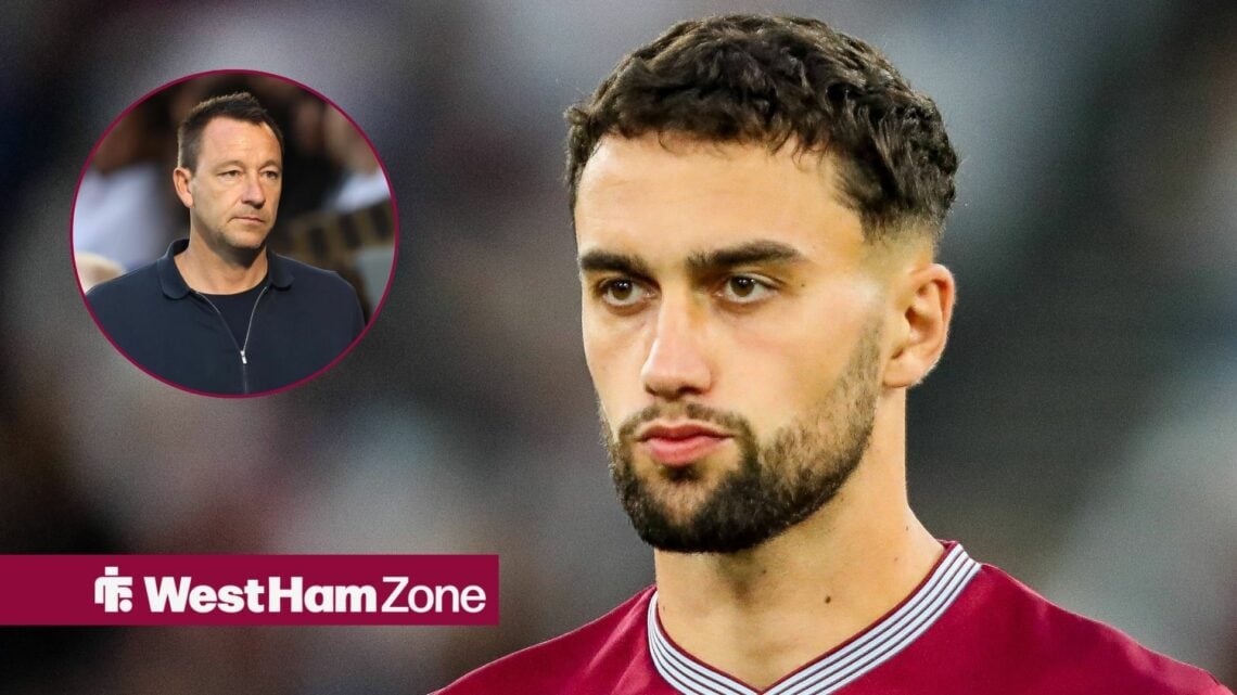 West Ham's Max Kilman with John Terry inset