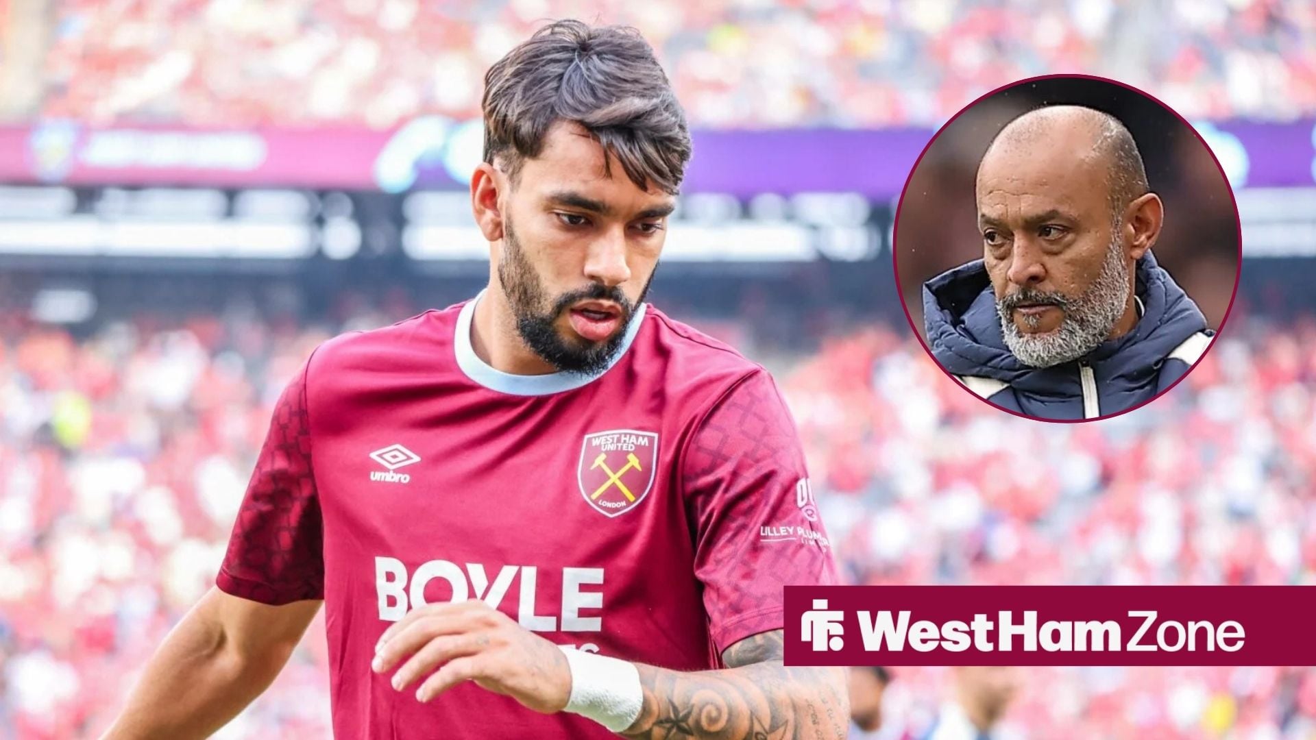 Nuno Espirito Santo reveals Lucas Paqueta's internal reaction to red card vs Liverpool