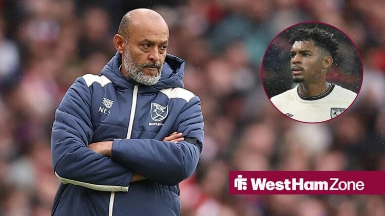 Nuno Espirito Santo next to Luis Guilherme