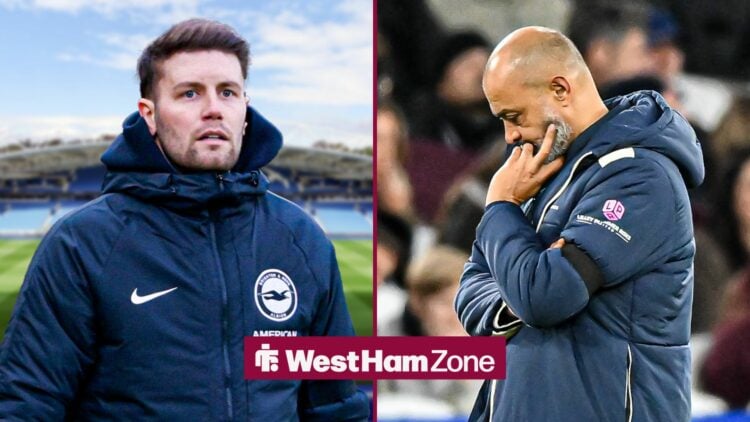 Nuno Espirito Santo next to Fabian Hurzeler