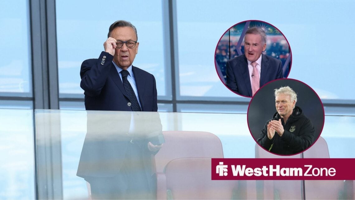 David Sullivan with Richard Keys and David Moyes in round overlays