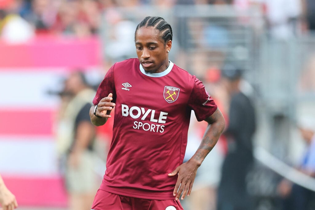Kyle Walker-Peters playing for West Ham