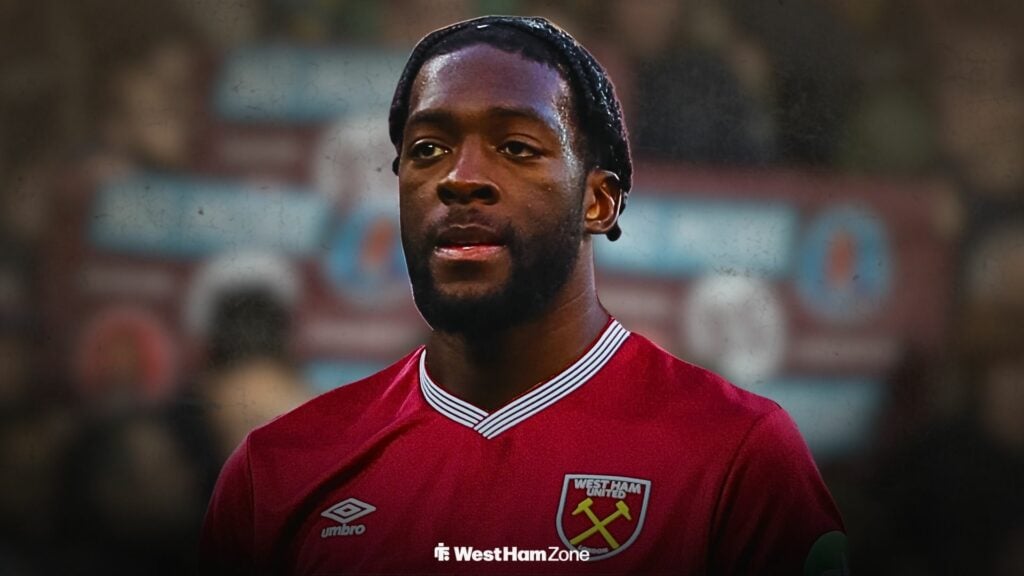 Axel Disasi in a West Ham shirt