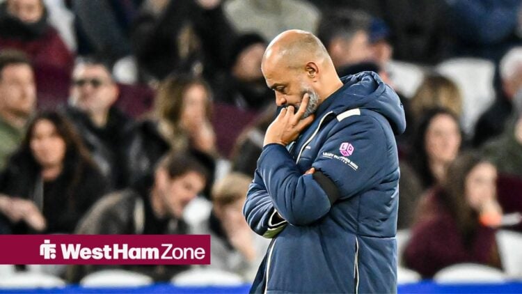 Nuno Espirito Santo deep in thought.