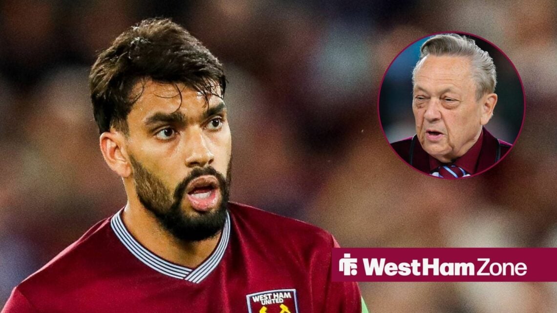 Lucas Paqueta alongside a circle inset of David Sullivan.