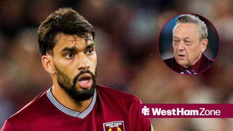 Lucas Paqueta alongside a circle inset of David Sullivan.