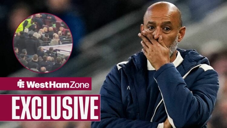 Nuno Espirito Santo, with Granit Xhaxa bench screenshot in circular inset.