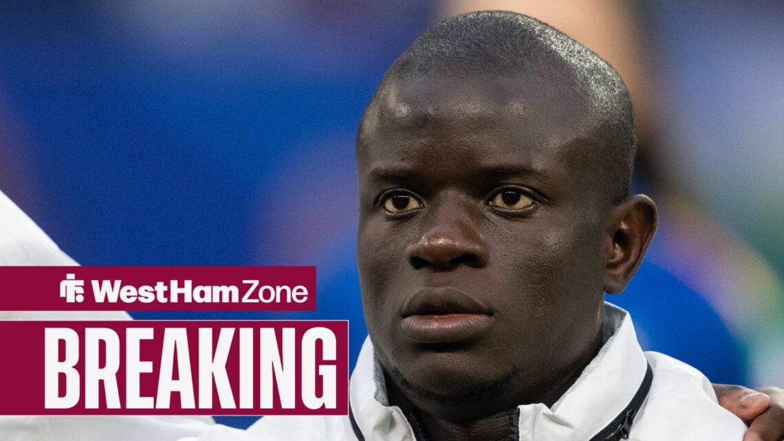 N'Golo Kante looking to the left.