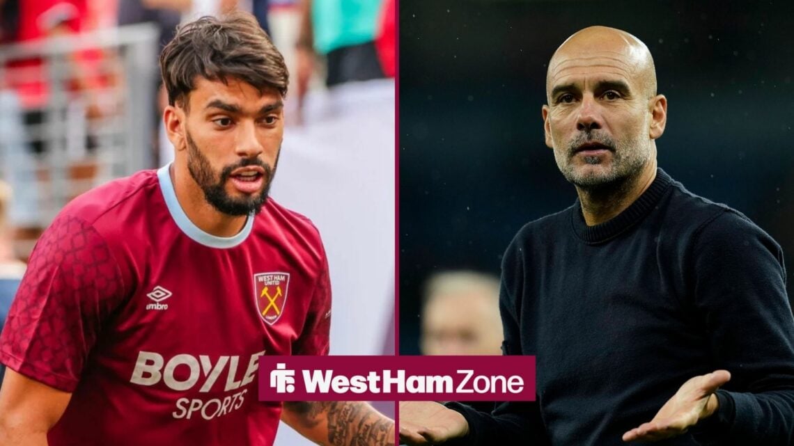 Lucas Paqueta and Pep Guardiola