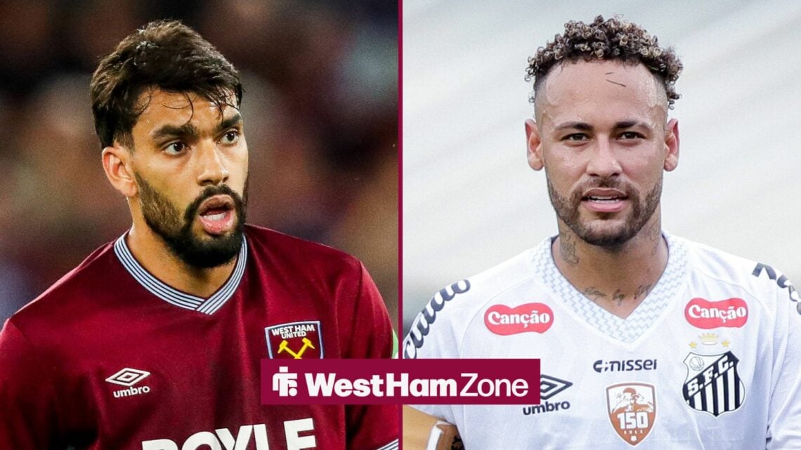 Lucas Paqueta and Neymar