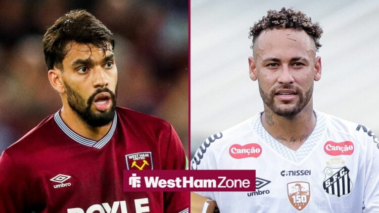 Lucas Paqueta and Neymar