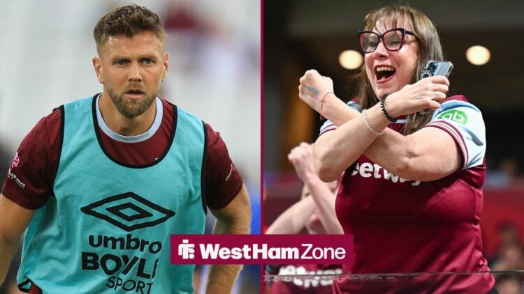 Niclas Fullkrug and West Ham fan.