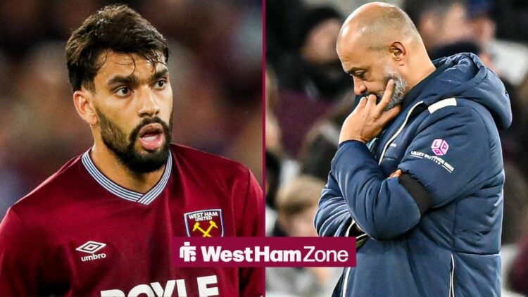 Lucas Paqueta and Nuno Espirito Santo