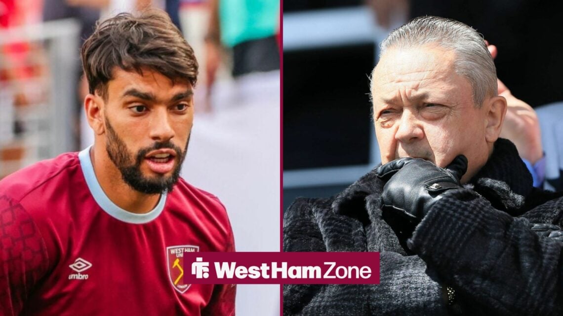 Lucas Paqeuta and David Sullivan looking content in the direction of one another.