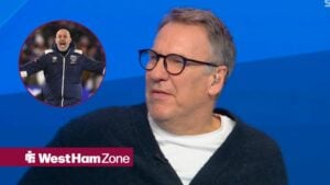 Paul Merson looking towards a circular frame of Nuno Espirito Santo