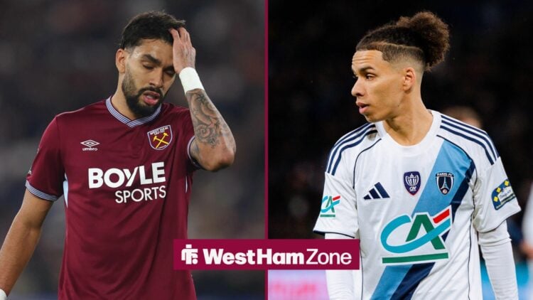 Ilan Kebbal next to Lucas Paqueta