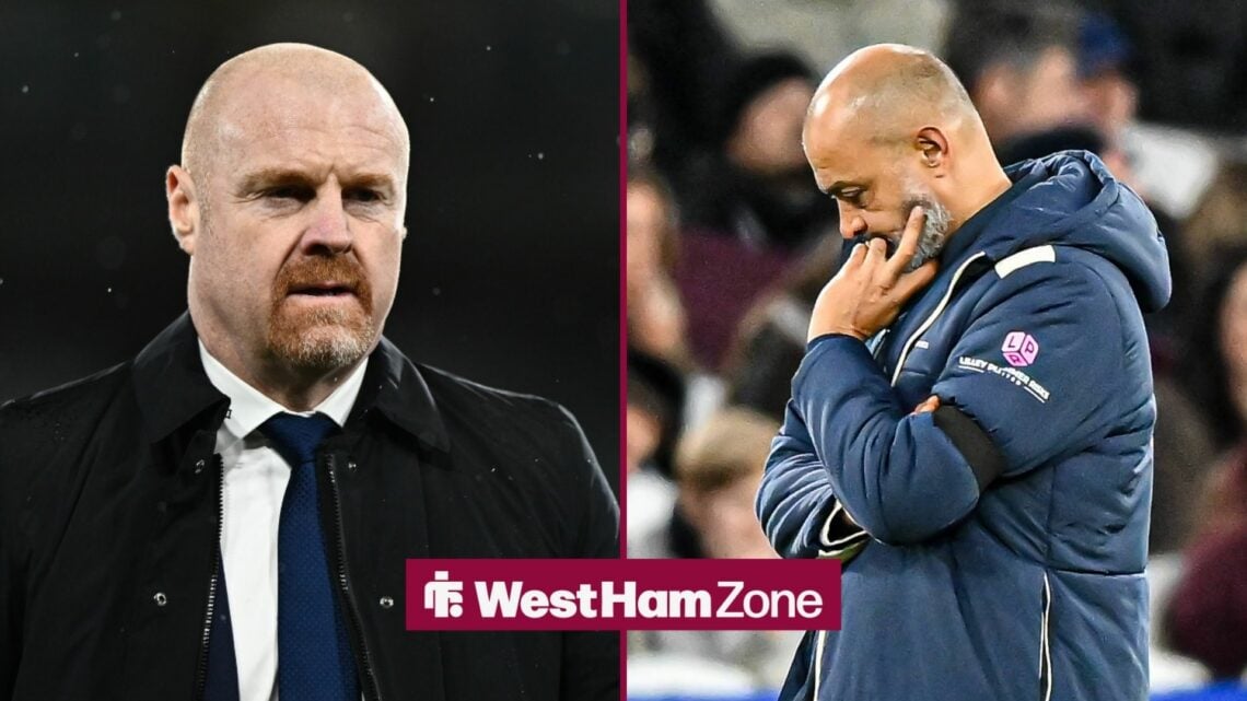 Nuno Espirito Santo next to Sean Dyche