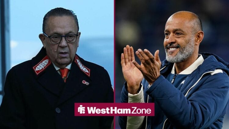 Nuno Espirito Santo next to David Sullivan