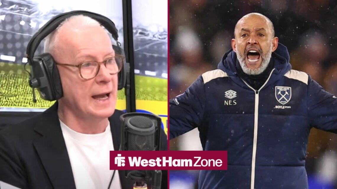 Jim White next to Nuno Espirito Santo