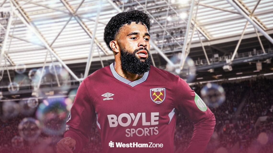 West Ham target Pablo in a Hammers shirt.