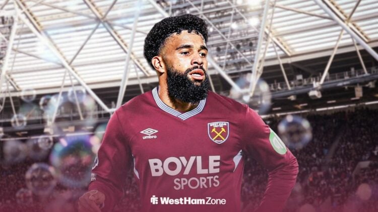 West Ham target Pablo in a Hammers shirt.