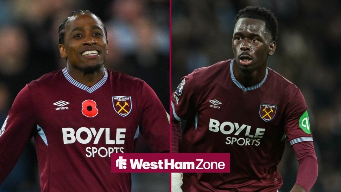 West Ham stars Soungoutou Magassa and Kyle Walker-Peters.