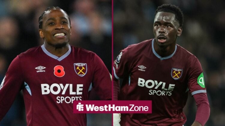 West Ham stars Soungoutou Magassa and Kyle Walker-Peters.