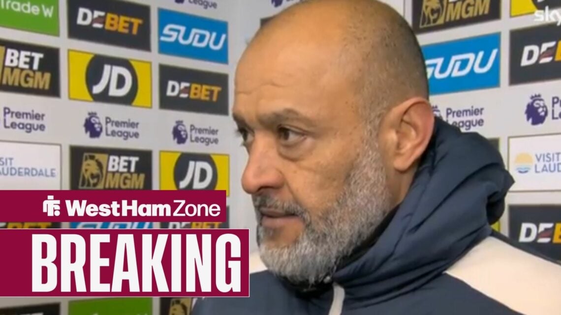 Nuno Espirito Santo speaking on Sky Sports