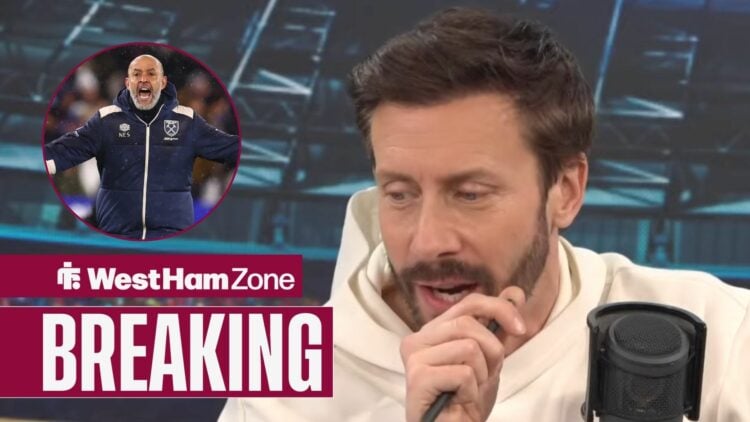 Sam Matterface talking, with Nuno Espirito Santo in a circular frame inset