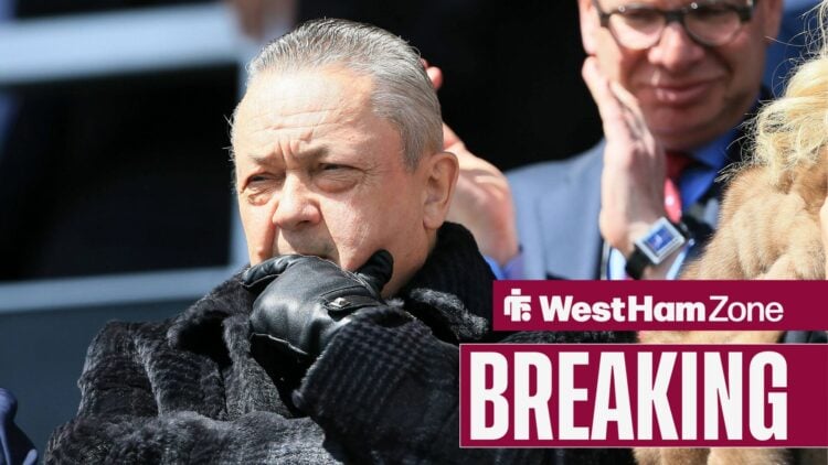 West Ham owner David Sullivan deep in thought