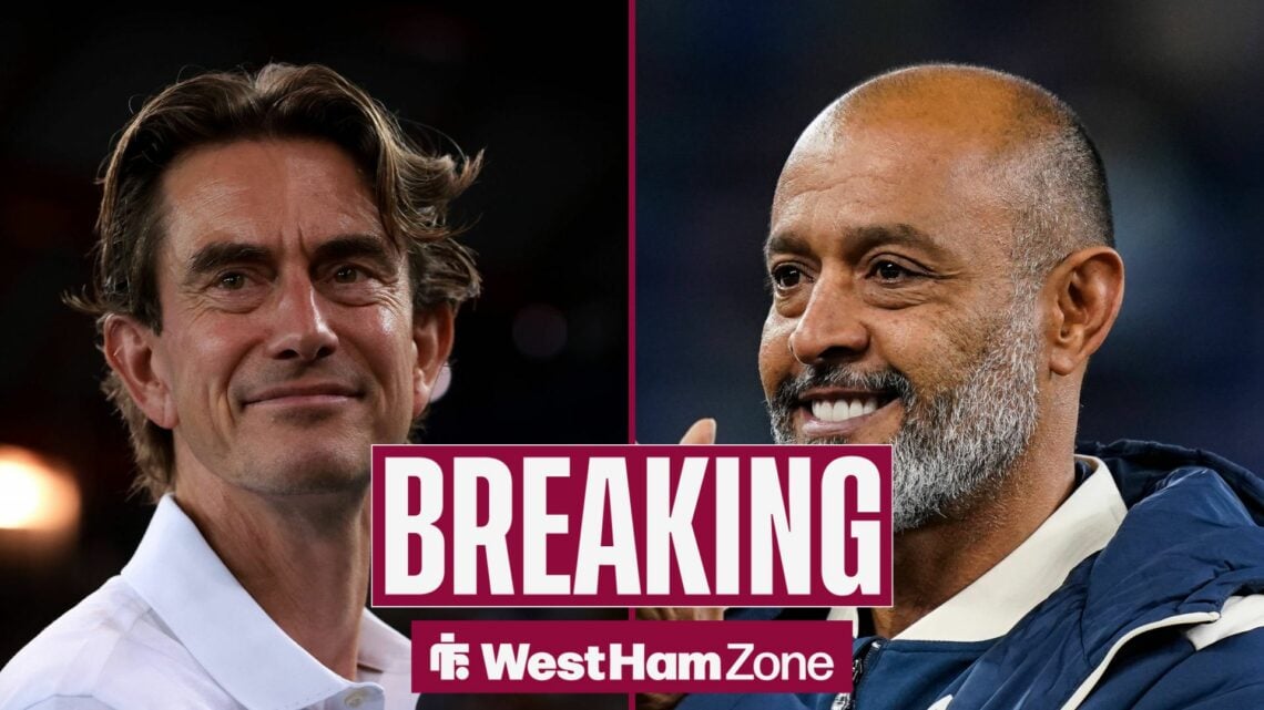 Tottenham boss Thomas Frank and West Ham manager Nuno Espirito Santo both happy.