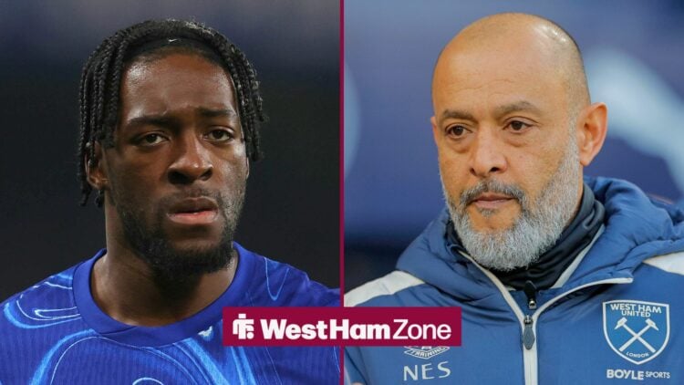 Chelsea defender Axel Disasi and West Ham manager Nuno Espirito Santo