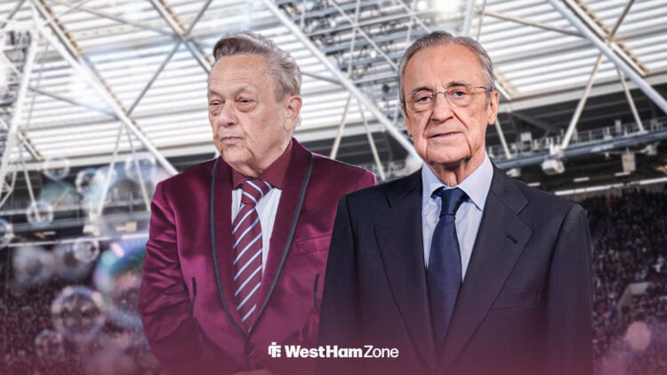 David Sullivan and Florentino Perez standing side-by-side