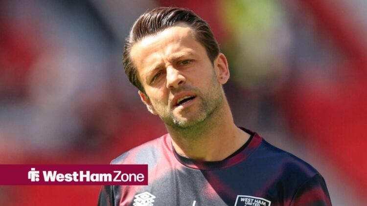 Lukasz Fabianski in West Ham pre-match gear