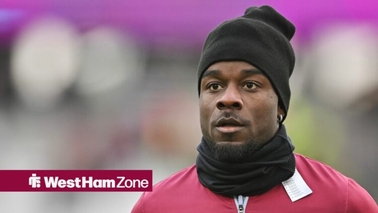 Maxwel Cornet of West Ham at London Stadium