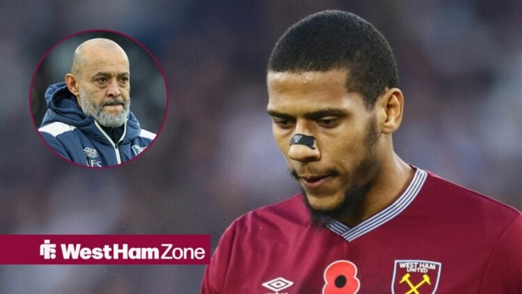 Nuno Espirito Santo alongside a circle inset of Jean-Clair Todibo.