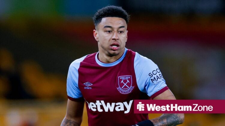 Jesse Lingard playing for West Ham