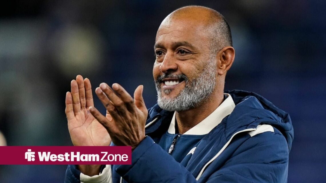 Nuno Espirito Santo smiling and clapping