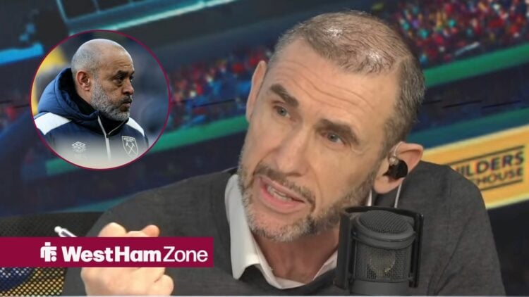 Martin Keown looking towards circular inset of Nuno Espirito Santo