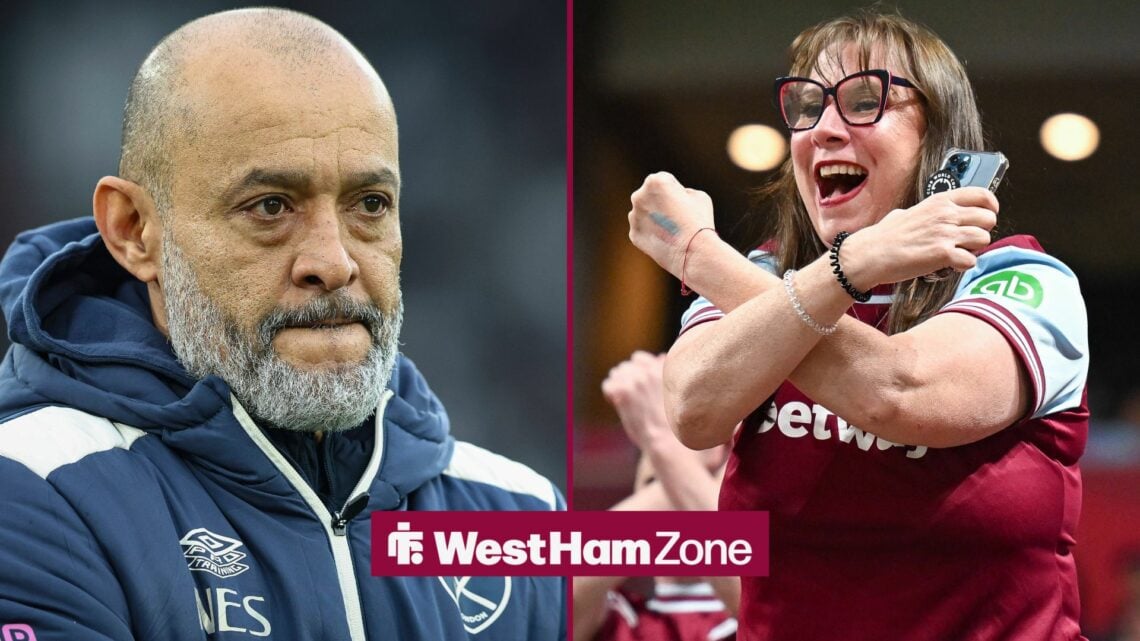 Nuno Espirito Santo and West Ham fan
