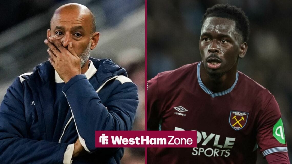 Nuno Espirito Santo looking unhappy in the direction of Soungoutou Magassa.