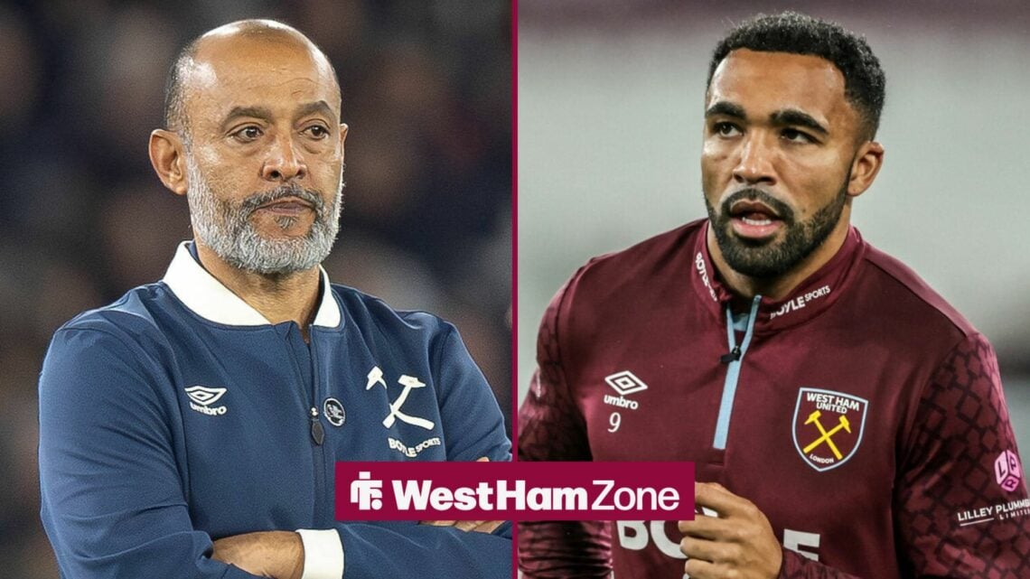 Callum Wilson and Nuno Espirito Santo stood alongside each other.