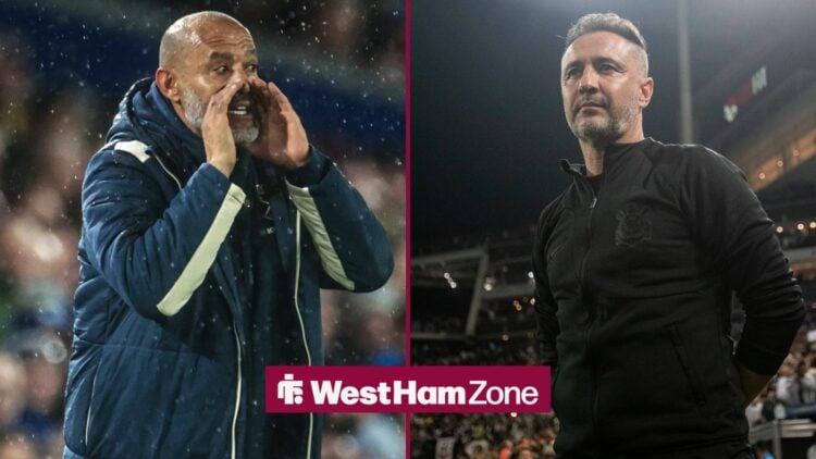 Nuno Espirito Santo alongside Vitor Pereira