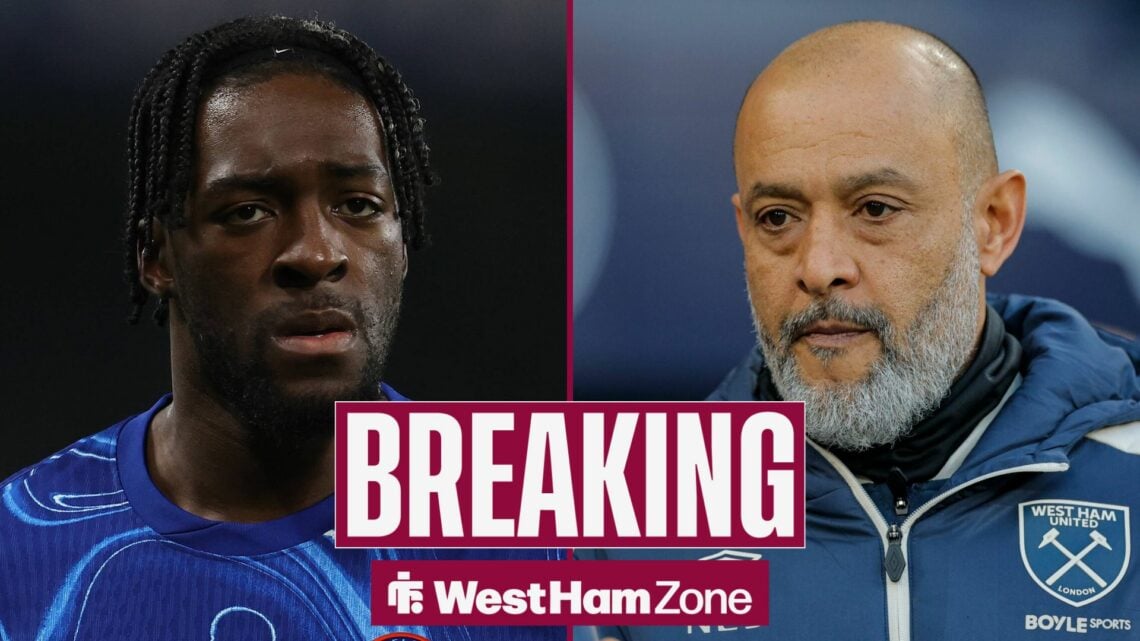 Nuno Espirito Santo and Axel Disasi stood alongside each other.