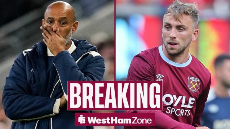 Nuno Espirito Santo with Jarrod Bowen