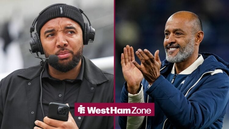 Nuno Espirito Santo next to Troy Deeney