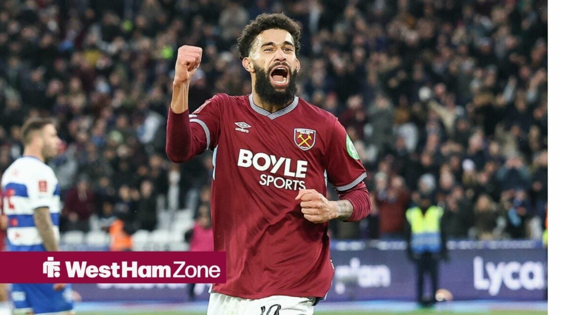 Pablo in a West Ham shirt